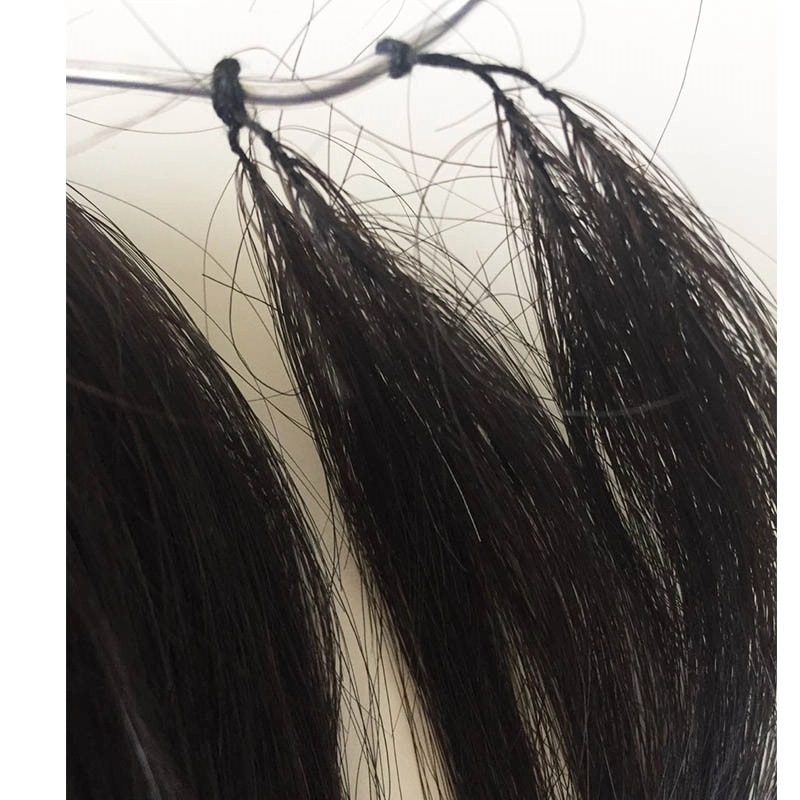Raw virgin human hair feather twins feather hair extensions HJ 017